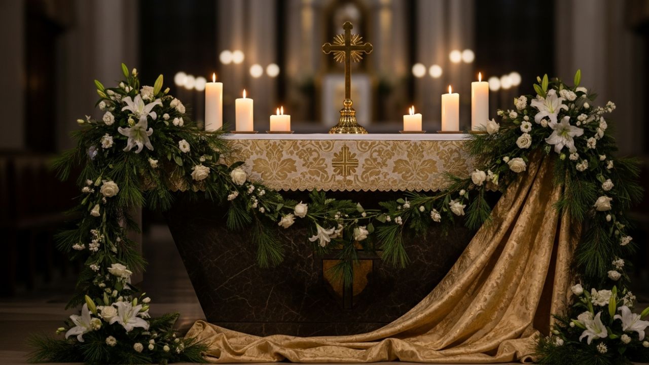Dekorasi Natal Altar Gereja