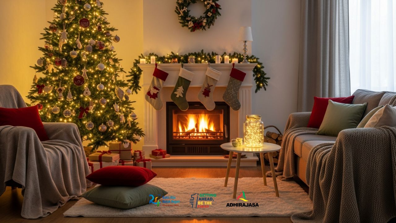 Dekorasi Natal di Ruang Tamu Rumah