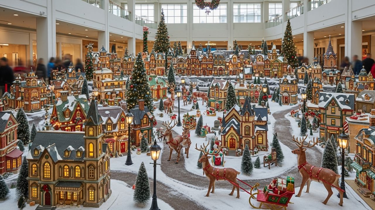 Layout Christmas Village atau Miniatur Kota Natal