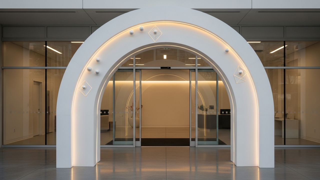 Minimalist White Archway